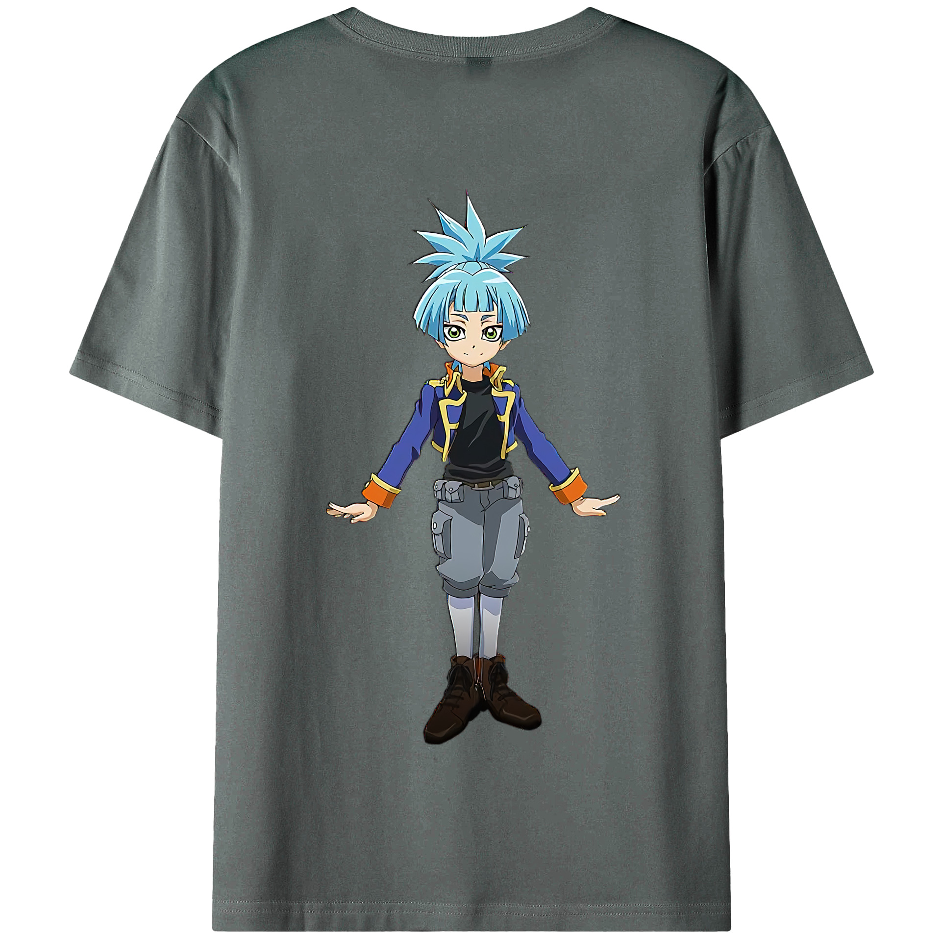 （画像用） 遊☆戯☆王 Yu-Gi-Oh! 綿100％半袖Tシャツ（背面プリント）